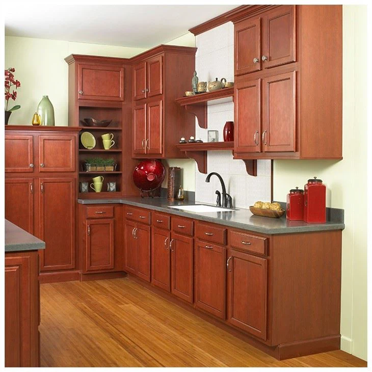 Brown Shaker Kitchen Wall Cabinets