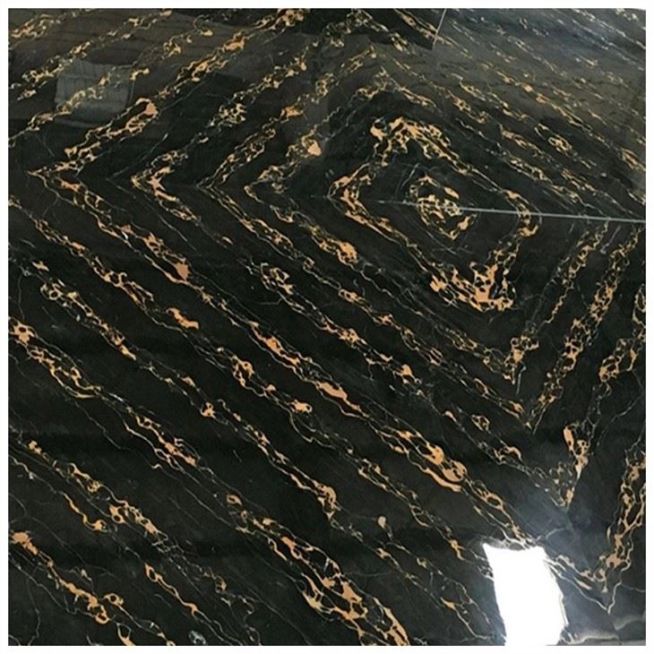 Nero Portoro Marble Floor Tiles