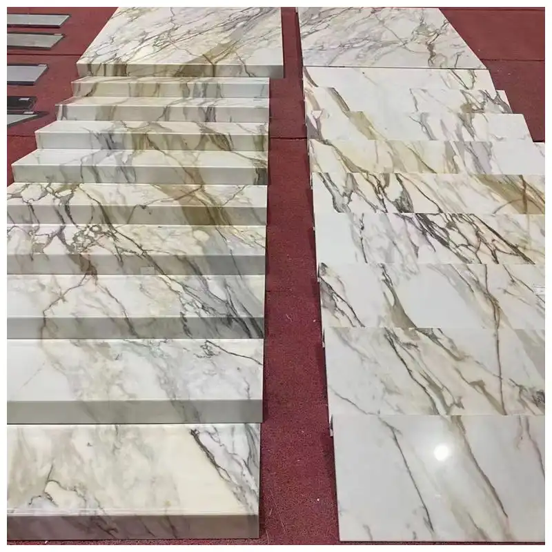 Calacatta Golden Marble Stair Tiles
