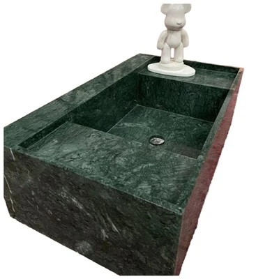 گہرے سبز ماربل بیسنز